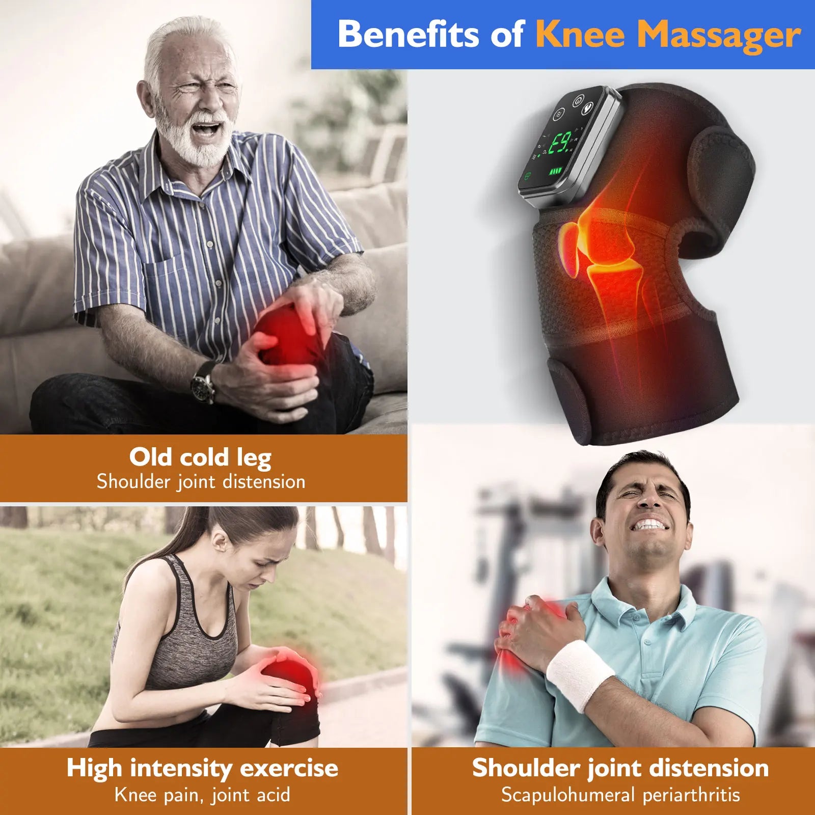 Electric Heating Knee Massager