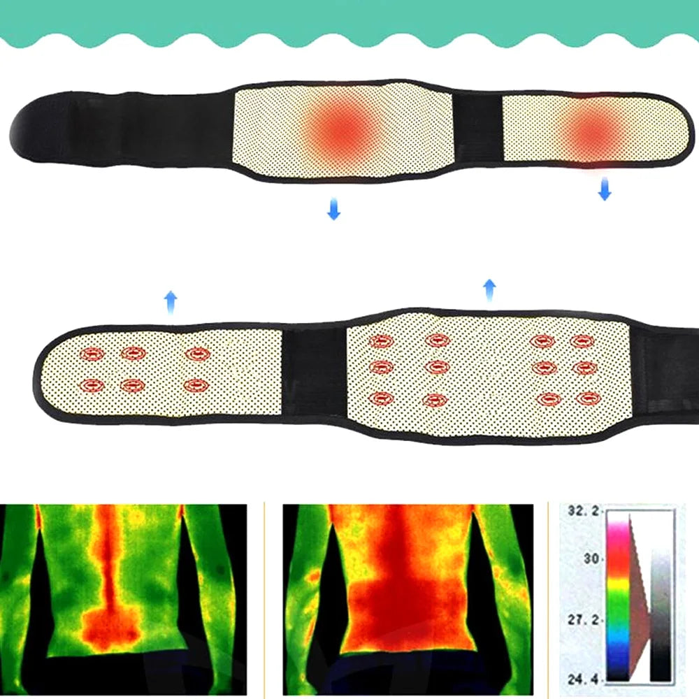 Adjustable Tourmaline Self Heating Lumbar Brace