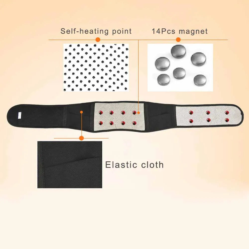 Adjustable Tourmaline Self Heating Lumbar Brace