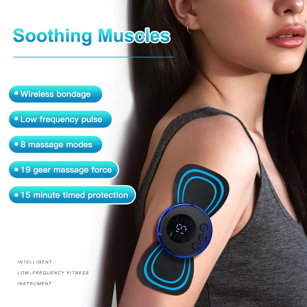 LCD Display EMS Electric Neck Massager