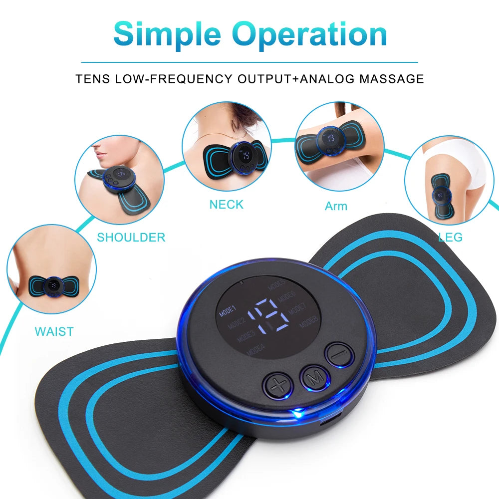 LCD Display EMS Electric Neck Massager